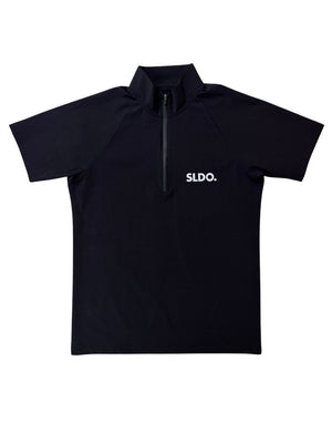 SLDO 半袖モックネック カットソー NEW STD LOGO ハーフジップ 半袖モックネック カットソー ZIP LOGO/BLACK – SLDO.