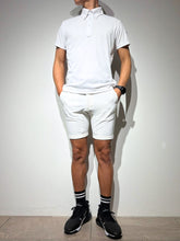 画像をギャラリービューアに読み込む, シェルタリングドライピケ 4WAY STRETCH ハーフパンツ BACK LOGO/WHITE
