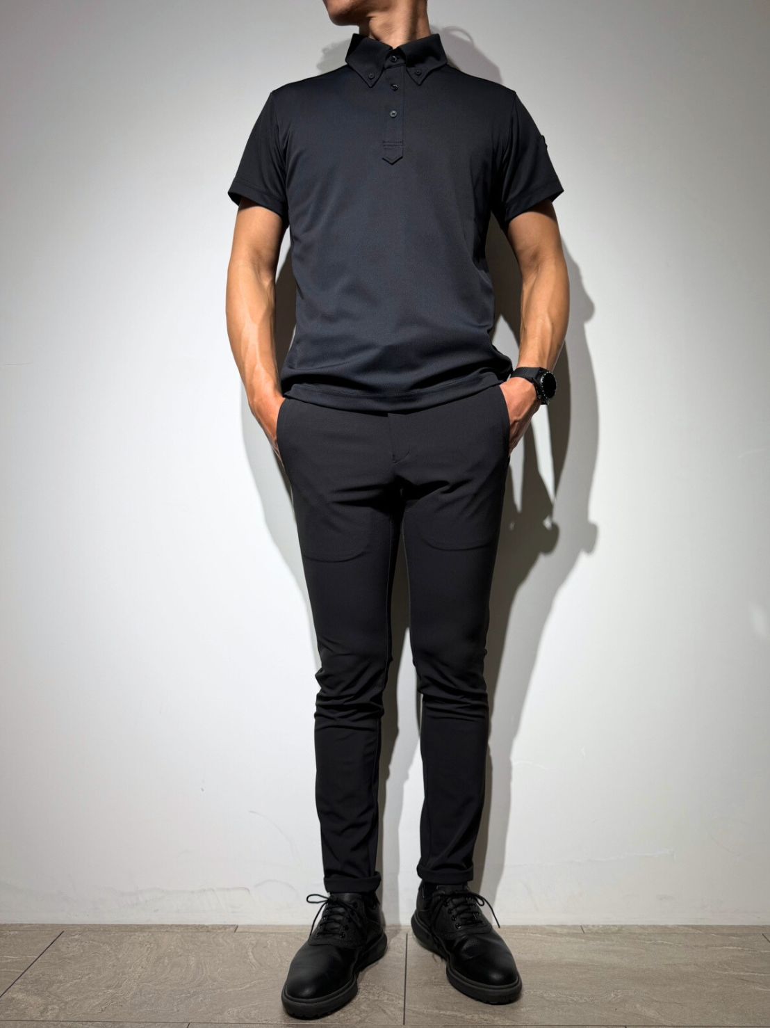 シェルタリングドライピケ 4WAY STRETCH パンツ/BLACK (UNISEX) – SLDO.