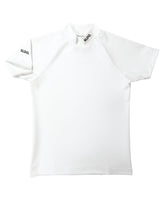 이미지를 갤러리 뷰어에 로드 , 半袖モックネック カットソー シェルタリングドライ NEW STD LOGO/WHITE
