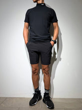 画像をギャラリービューアに読み込む, シェルタリングドライピケ 4WAY STRETCH ハーフパンツ  BACK LOGO/MATTE BLACK
