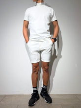 이미지를 갤러리 뷰어에 로드 , 半袖モックネック カットソー シェルタリングドライ NEW STD LOGO/WHITE
