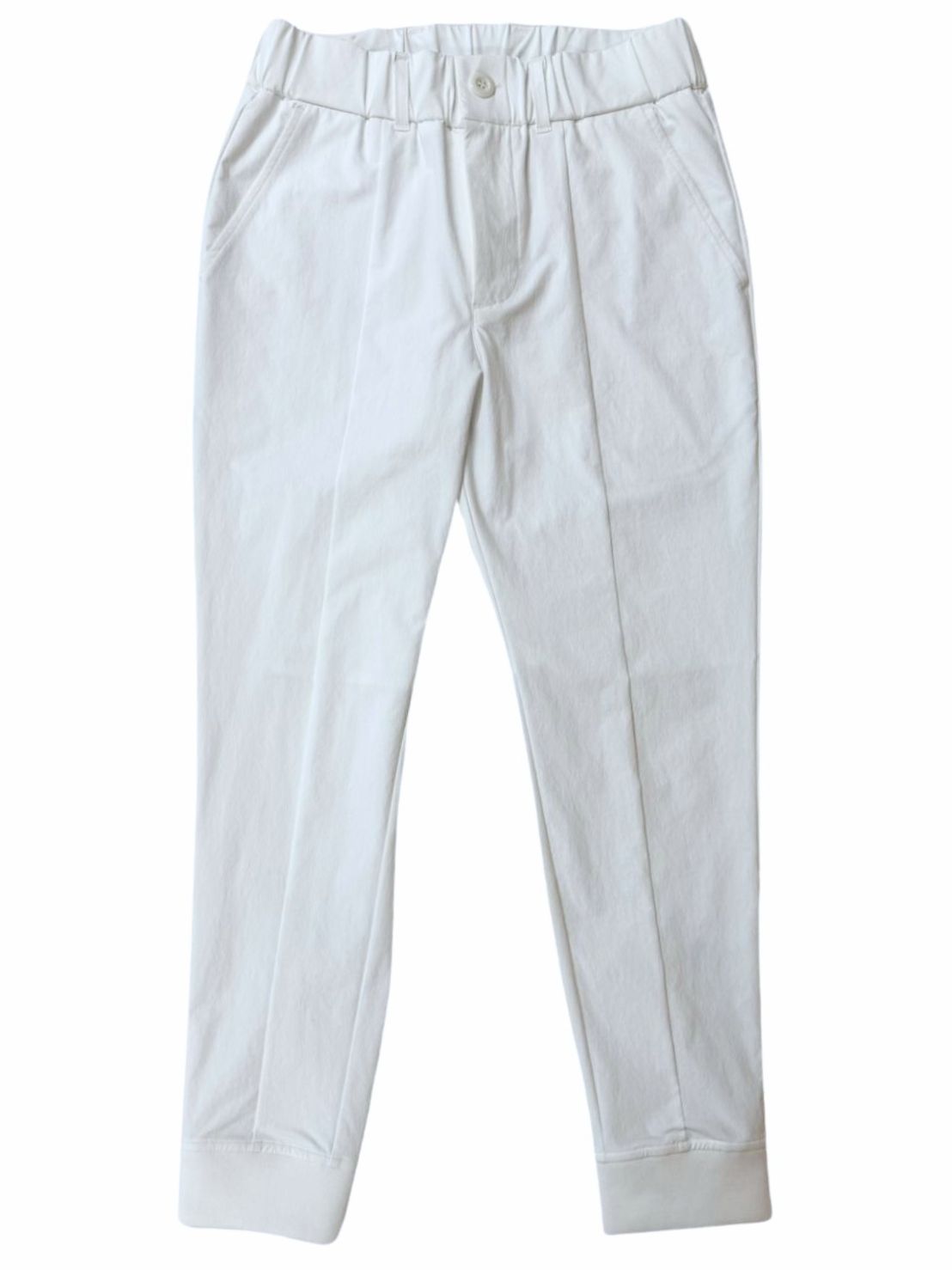 CODURA(R) NYLON SLDO. 4WAY STRETCH リブパンツ/WHITE(UNISEX)