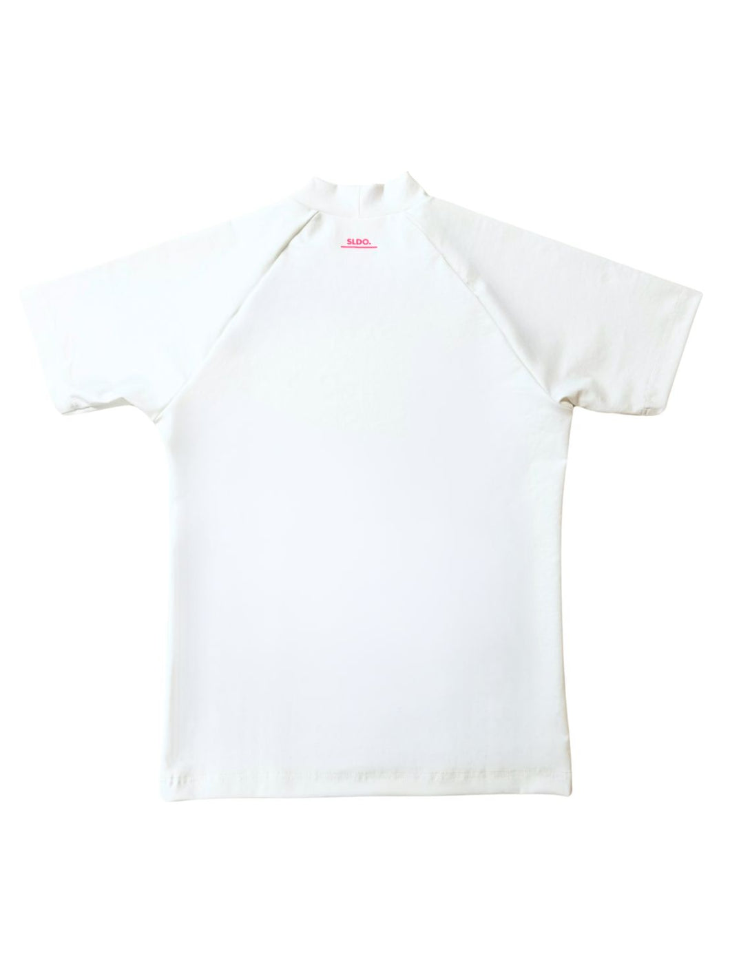 半袖モックネック カットソー MICRO BOX LOGO/NEON PINK