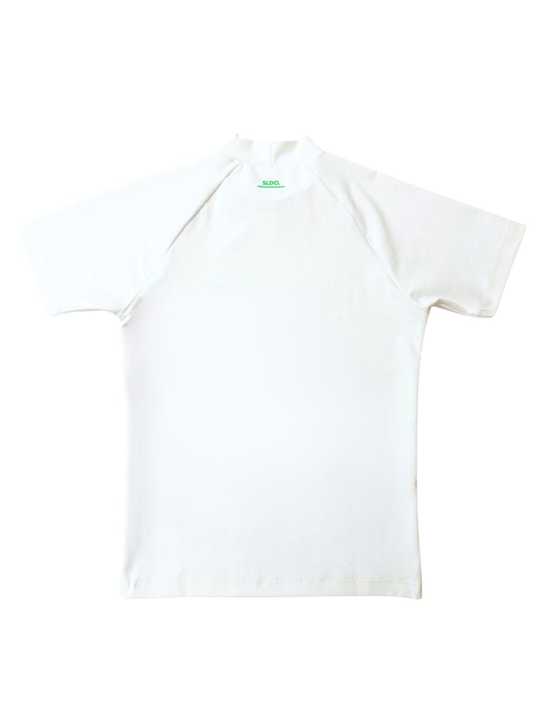 半袖モックネック カットソー MICRO BOX LOGO/NEON GREEN