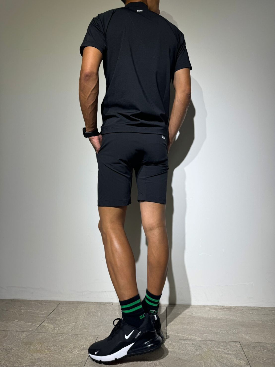 BACK LOGO ミドルソックス/BLACK×GREEN（MENS） – SLDO.