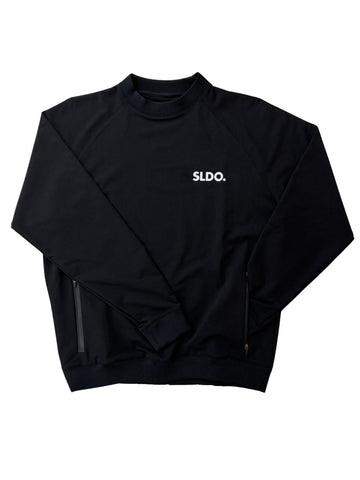 NEW STDダブルクロスストレッチプルオーバー BLACK (UNISEX) – SLDO 