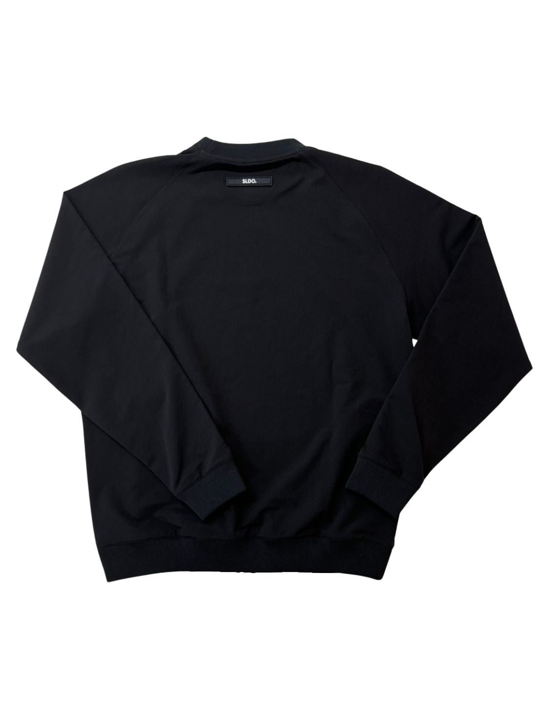 SLDO. × AddElm ダブルクロスストレッチプルオーバー 一度着るとやめられない プルオーバー AddElm SLDO. ロゴ ダブルクロス