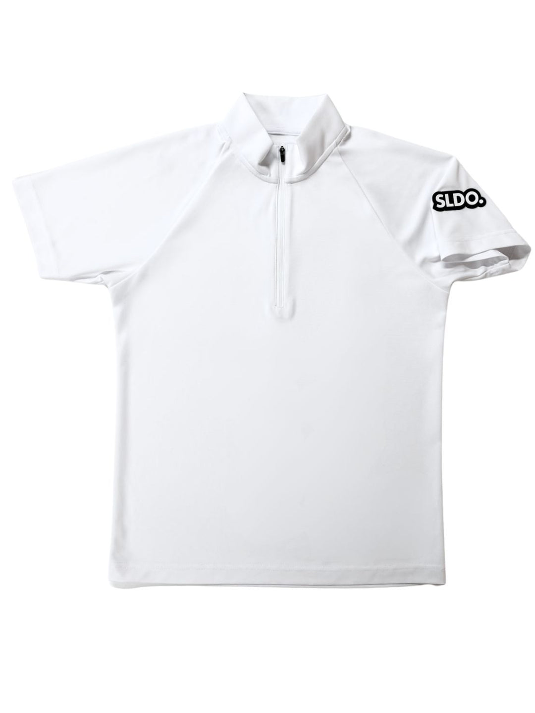 ハーフジップ カノコ半袖モックネック 3D LOGO/WHITE – SLDO