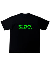画像をギャラリービューアに読み込む, 【EXTRA SERIES】Tシャツ SLANTING LOGO/BLACK×NEON GREEN
