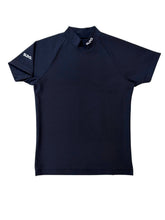 이미지를 갤러리 뷰어에 로드 , 半袖モックネック カットソー シェルタリングドライ NEW STD LOGO/DARK NAVY
