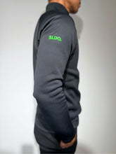 画像をギャラリービューアに読み込む, NEW STD裏起毛ストレッチハイネックロングスリーブTシャツ/BLACK×NEON GREEN(UNISEX)
