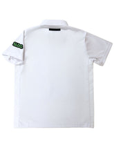 画像をギャラリービューアに読み込む, サイドメッシュ切替ポロシャツ NEON GREEN LOGO/WHITE
