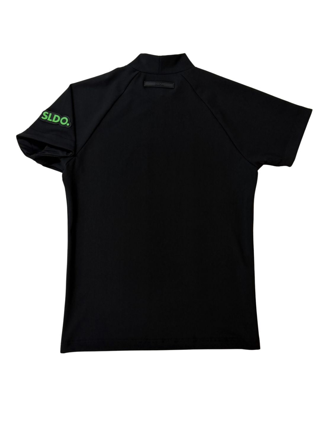 半袖モックネック カットソー シェルタリングドライ NEON GREEN LOGO