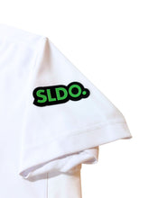 画像をギャラリービューアに読み込む, サイドメッシュ切替ポロシャツ NEON GREEN LOGO/WHITE
