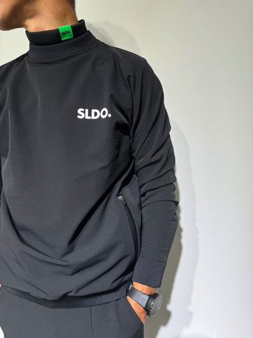 NEW STDダブルクロスストレッチプルオーバー BLACK (UNISEX) – SLDO