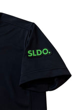 画像をギャラリービューアに読み込む, サイドメッシュ切替ポロシャツ NEON GREEN LOGO/BLACK
