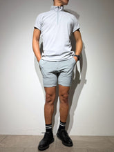 画像をギャラリービューアに読み込む, ハーフジップ  カノコ半袖モックネック 3D LOGO/ICE GRAY
