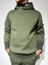 画像をギャラリービューアに読み込む, ライト ダブルニットフーディー/DARK MOSS GREEN (UNISEX)
