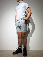 画像をギャラリービューアに読み込む, ハーフジップ  カノコ半袖モックネック 3D LOGO/ICE GRAY
