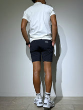 画像をギャラリービューアに読み込む, CODURA(R) NYLON 4WAY STRETCH ハーフパンツ  FRONT BACK LOGO/DARK NAVY
