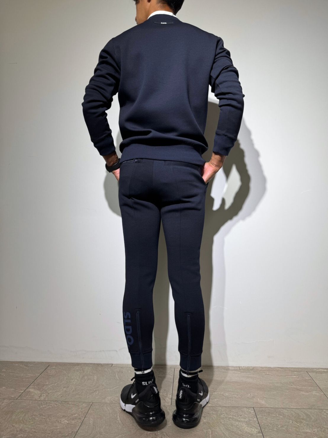 ライト ダブルニットプルオーバー 3D SHADOW LOGO/DARK NAVY (UNISEX