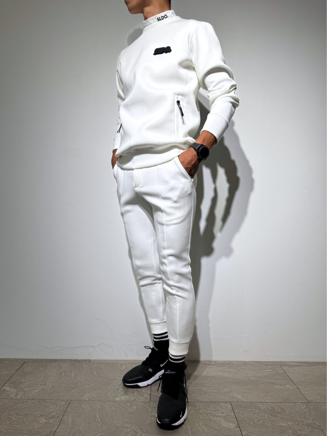 ライト ダブルニットプルオーバー 3D SHADOW LOGO/WHITE (UNISEX) – SLDO.