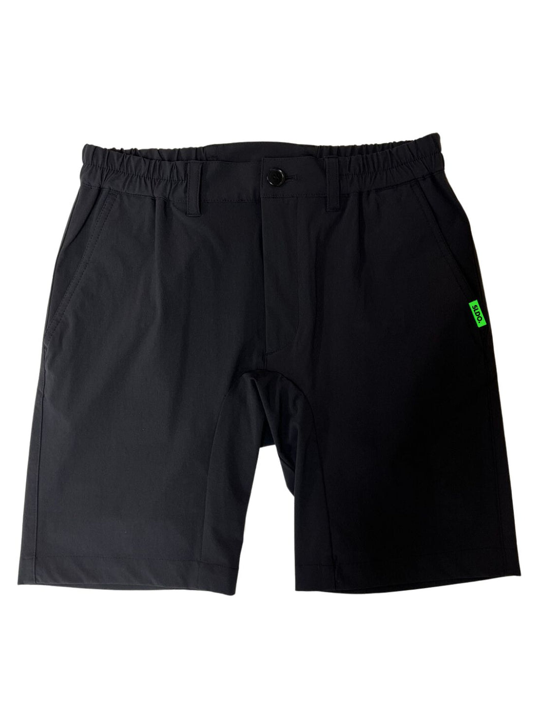 〈NEON GREEN LOGO〉CODURA(R) NYLON  4WAY STRETCH ハーフパンツ　 MICRO LOGO