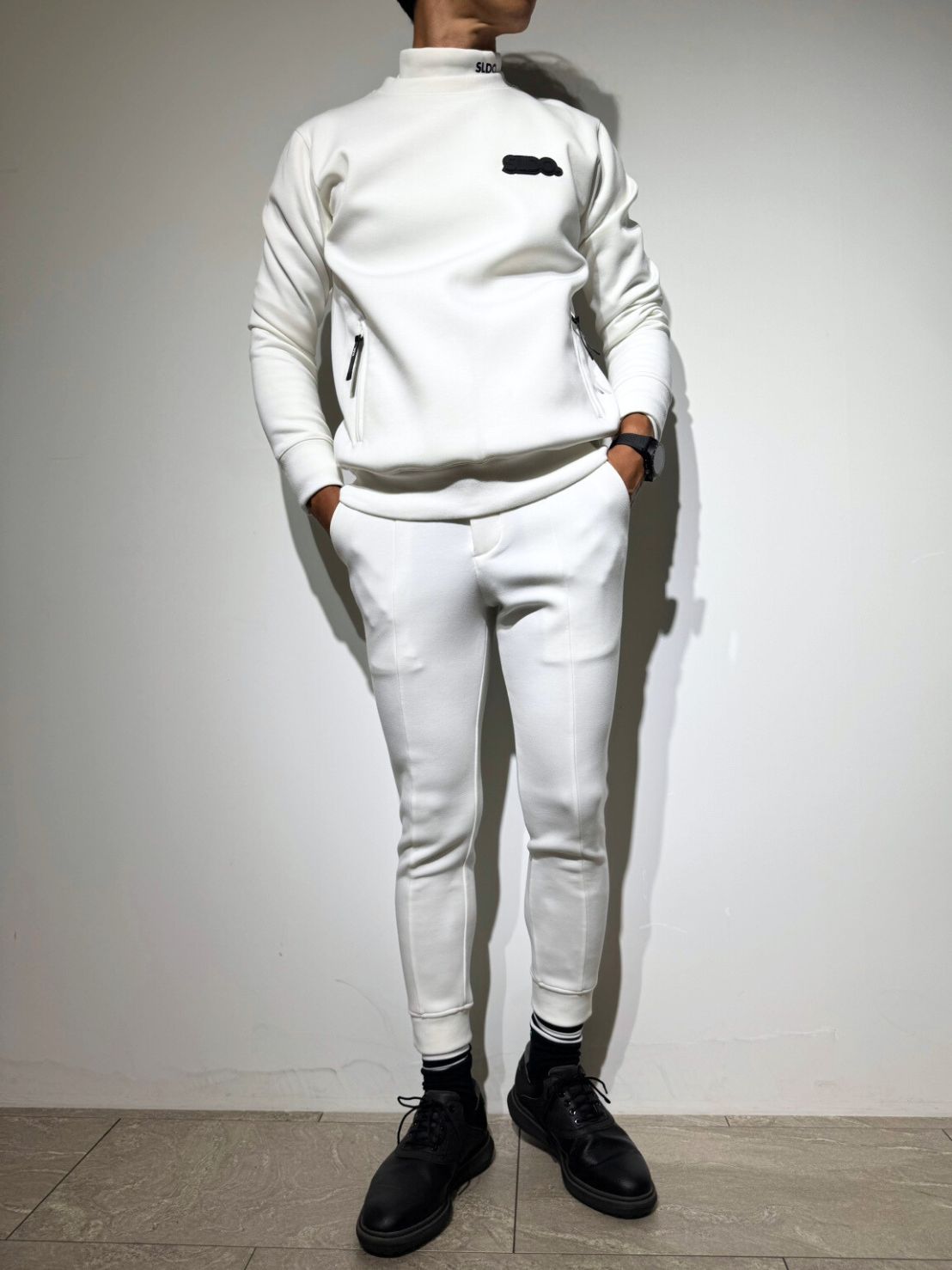 SLDO 4 Sサイズ　ライトダブルニットリブパンツ　ホワイト ライト ダブルニット リブパンツ/WHITE (UNISEX) – SLDO.