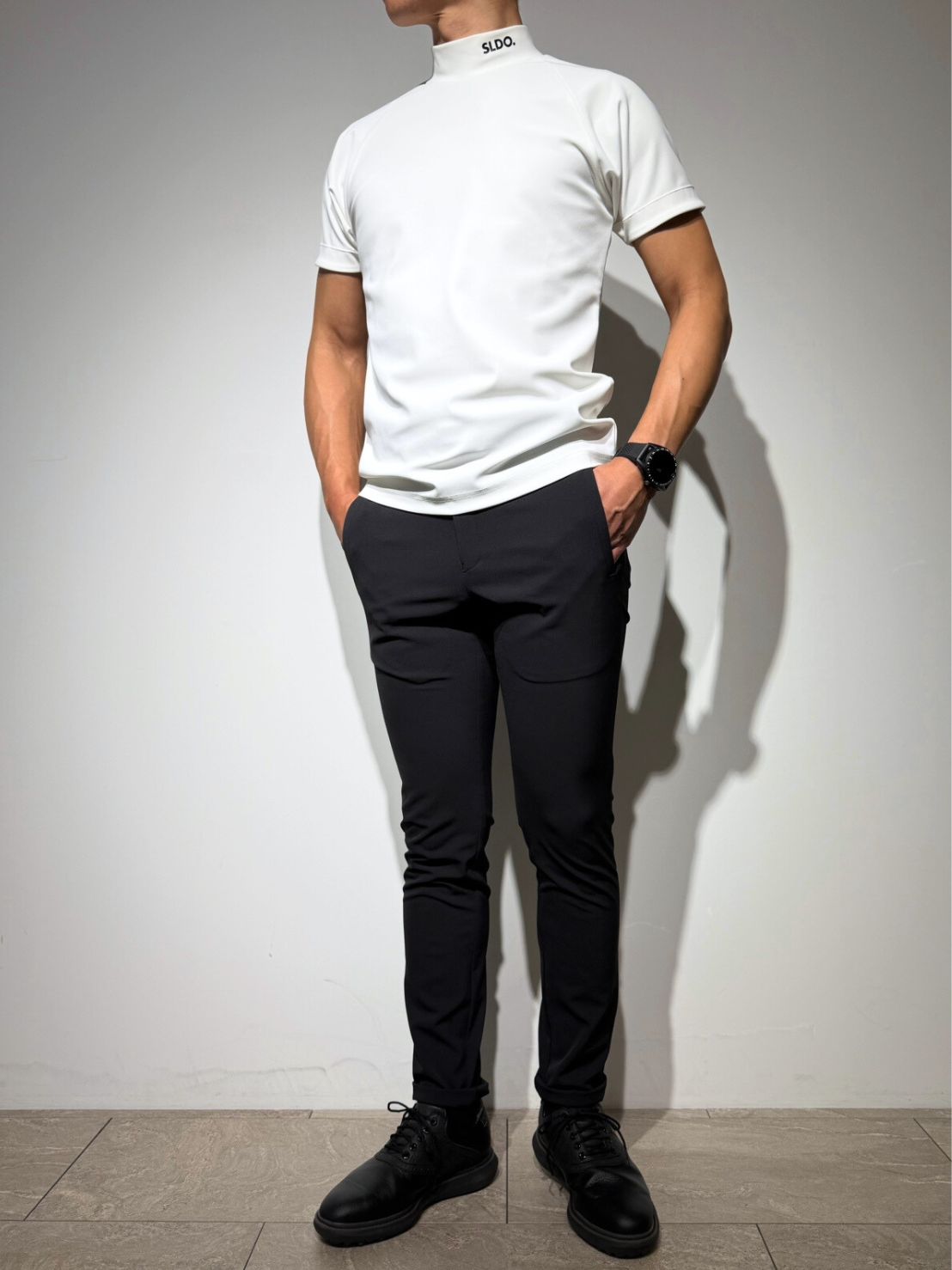 シェルタリングドライピケ 4WAY STRETCH パンツ/BLACK (UNISEX) – SLDO.