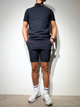 이미지를 갤러리 뷰어에 로드 , 半袖モックネック カットソー シェルタリングドライ NEW STD LOGO/DARK NAVY
