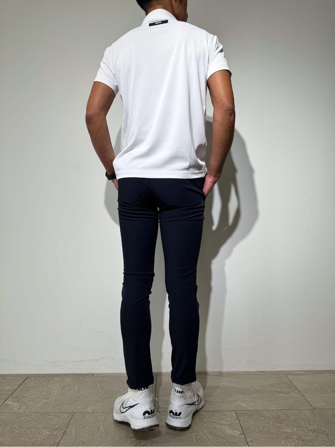 SLDO. ホワイトポロシャツ XXL サイドメッシュ切替ポロシャツ/WHITE – SLDO.