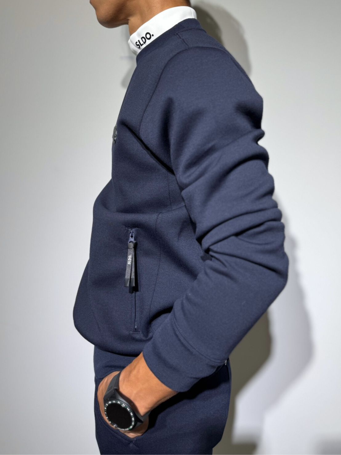 ライト ダブルニットプルオーバー 3D SHADOW LOGO/DARK NAVY (UNISEX