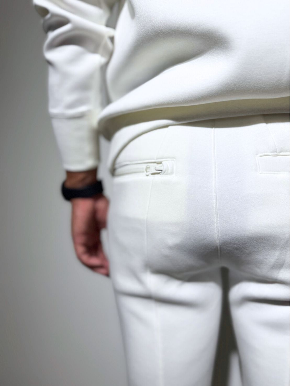 ライト ダブルニット リブパンツ/WHITE (UNISEX) – SLDO.