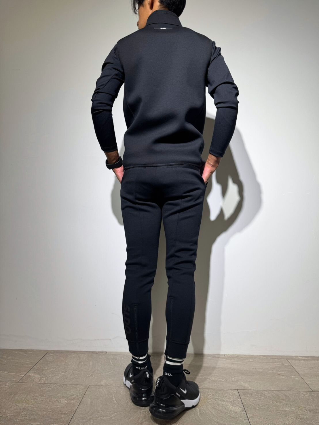 新品未開封完売品 SLDO ライトダブルニットフーディー ライト ダブルニットフーディー SIDE 3D SHADOW LOGO/GRAY