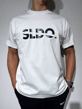 画像をギャラリービューアに読み込む, 【EXTRA SERIES】Tシャツ SLANTING LOGO/WHITE×BLACK
