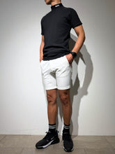 画像をギャラリービューアに読み込む, シェルタリングドライピケ 4WAY STRETCH ハーフパンツ BACK LOGO/WHITE

