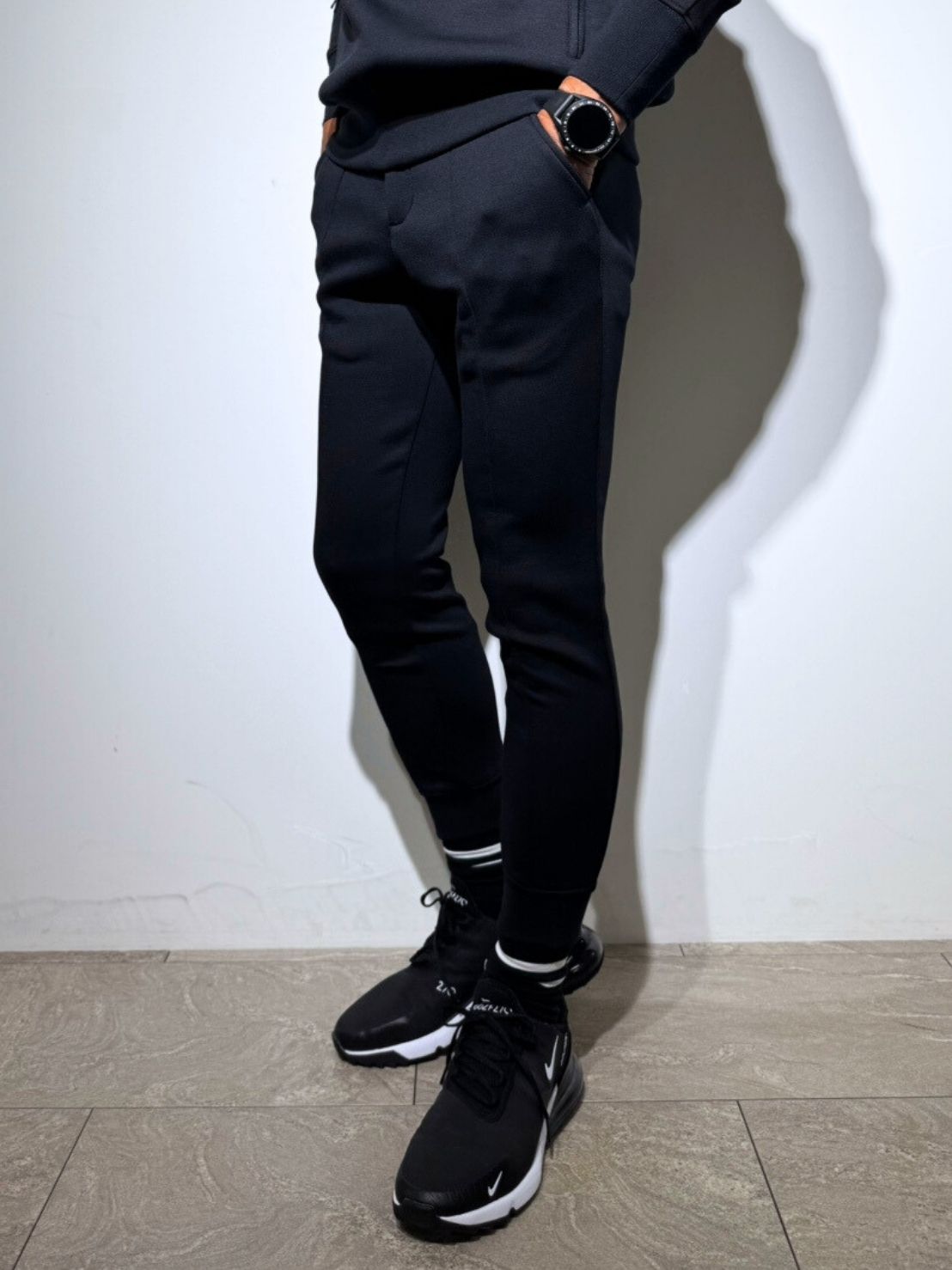 ライト ダブルニット リブパンツ/BLACK (UNISEX) – SLDO.