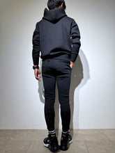 이미지를 갤러리 뷰어에 로드 , ライト ダブルニットフーディー FRONT 3D SHADOW LOGO/BLACK (UNISEX)
