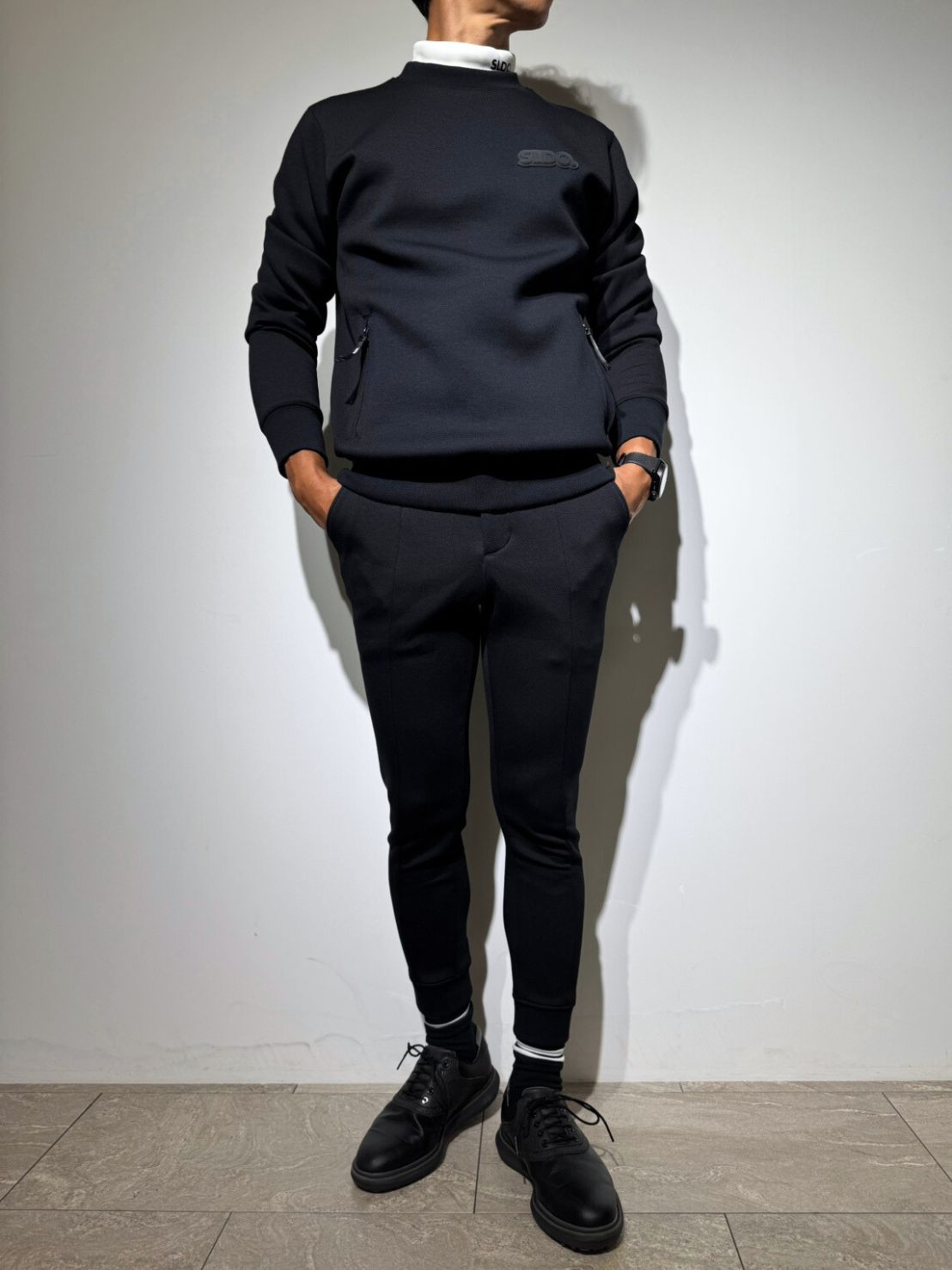 ライト ダブルニット リブパンツ/BLACK (UNISEX) – SLDO.