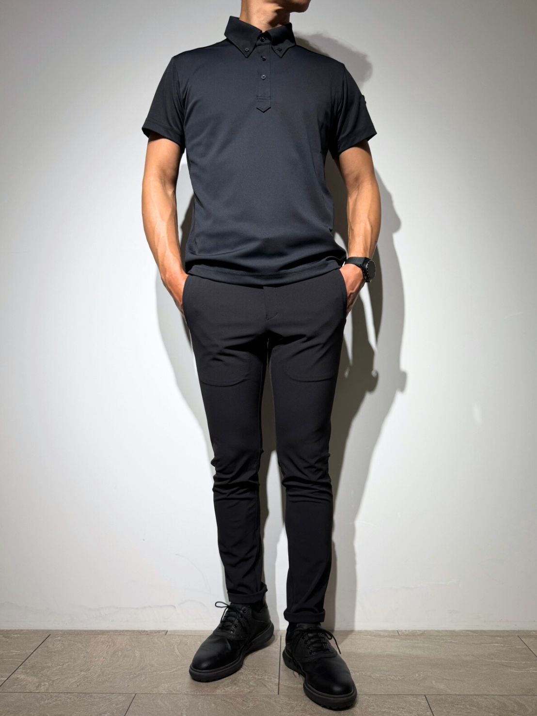 シェルタリングドライピケ 4WAY STRETCH パンツ/BLACK (UNISEX) – SLDO.