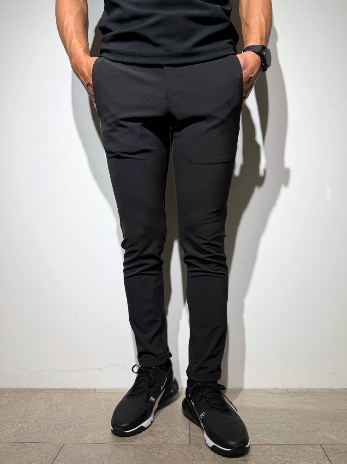 シェルタリングドライピケ 4WAY STRETCH パンツ/BLACK (UNISEX) – SLDO.