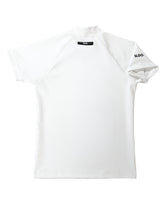 이미지를 갤러리 뷰어에 로드 , 半袖モックネック カットソー シェルタリングドライ NEW STD LOGO/WHITE
