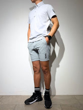 이미지를 갤러리 뷰어에 로드 , CODURA(R) NYLON 4WAY STRETCH ハーフパンツ  FRONT BACK ZIP LOGO/ICE GRAY
