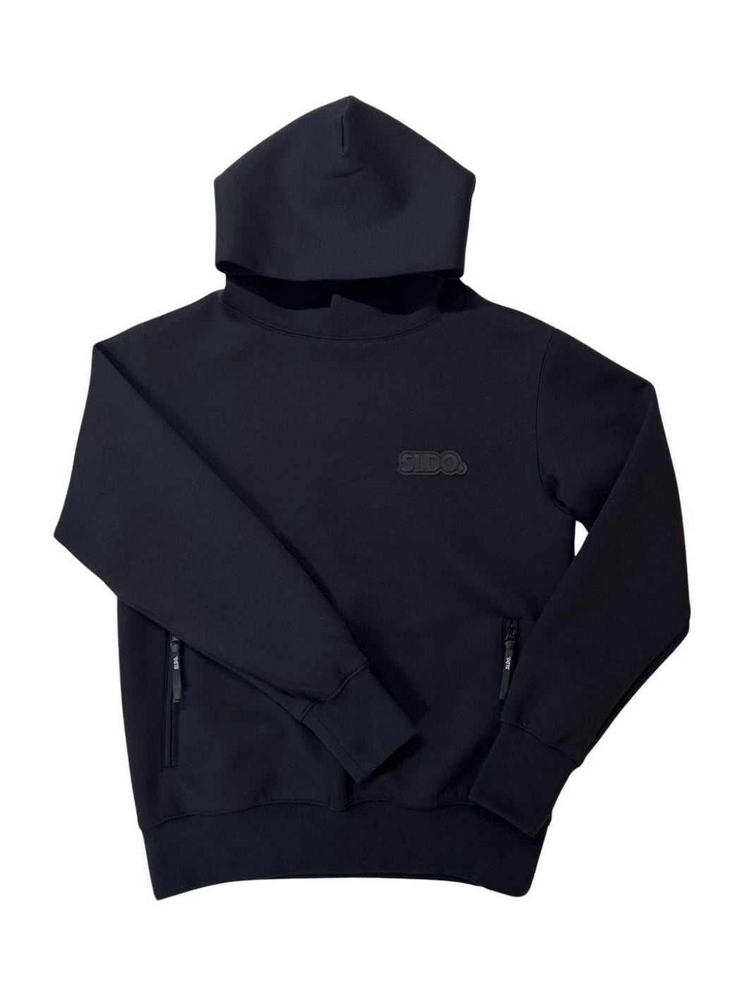 ライト ダブルニットフーディー FRONT 3D SHADOW LOGO/BLACK (UNISEX)