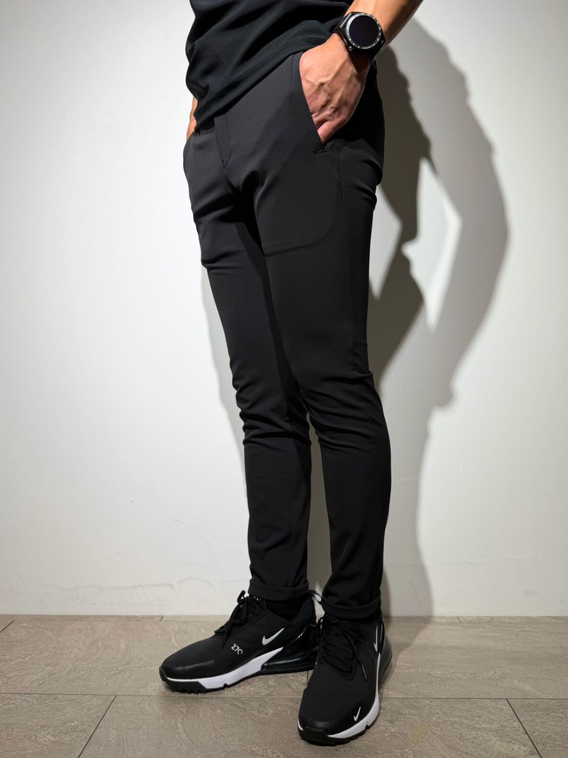 シェルタリングドライピケ 4WAY STRETCH パンツ/BLACK (UNISEX) – SLDO.