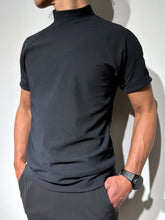 이미지를 갤러리 뷰어에 로드 , 半袖モックネック カットソー シェルタリングドライ NEON GREEN LOGO/BLACK
