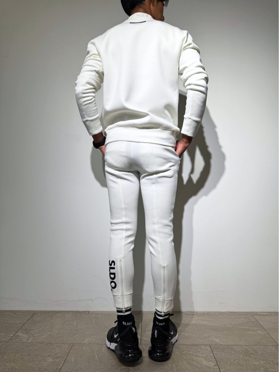 ライト ダブルニットプルオーバー 3D SHADOW LOGO/WHITE (UNISEX