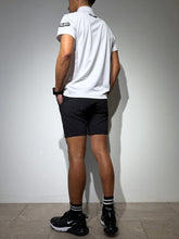 이미지를 갤러리 뷰어에 로드 , CODURA(R) NYLON 4WAY STRETCH ハーフパンツ  FRONT BACK ZIP LOGO/MATTE BLACK
