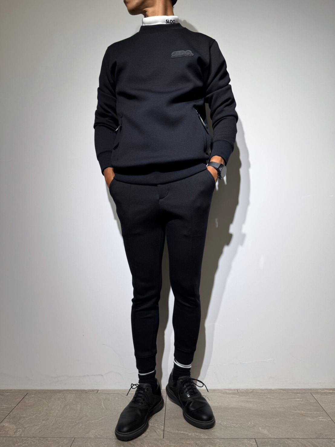 SLDO.ライトダブルニットフーディーとリブパンツダークネイビー ライト ダブルニット リブパンツ/DARK NAVY (UNISEX) – SLDO.